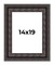 3.5" Wide Ornate Black Picture Frame - UV Acrylic, Foam Board Backing, Hanging Hardware